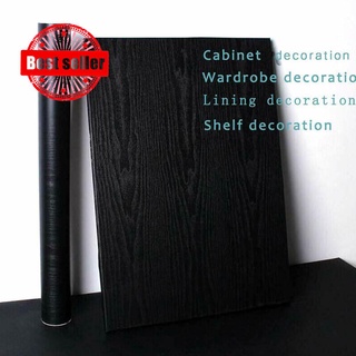 Papel pintado autoadhesivo Simple nórdico Color sólido pared negro papel pintado cocina dormitorio Living Q1J7