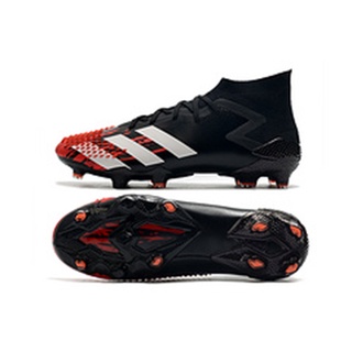 adidas Rojo negro blanco clásico zapatos de fútbol botas de fútbol nike FG Kasut Bola Sepak (2)