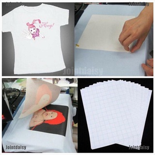 20 piezas Camiseta De Papel Para sublimación A4 De algodón no Marca con transferible
