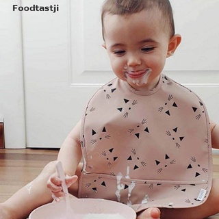 [foodtastji] babero sin mangas para bebés con bolsillo para niños, accesorios de alimentación para bebés. (7)