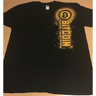 Bitcoin camiseta nueva gran moneda Digital negro Crypto nueva L ayudar a la producción principal