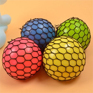 EARTHSCOPE Surprise Egg Toy Capsule - Anti Stress Squishy Mesh Ball (Grape Lookalike Ball For Stress Relief)