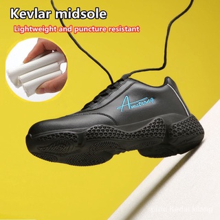 Excelente calidad zapatos de seguridad de los hombres/mujeres zapatos de trabajo impermeable negro zapatillas de deporte a prueba de pinchazos de acero marrón botas transpirables al aire libre zapatos de senderismo Q4um