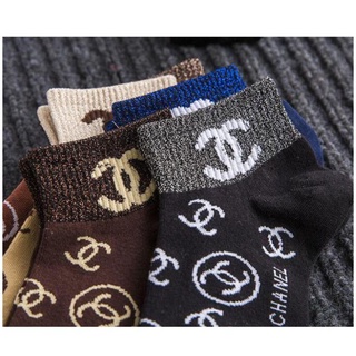 New Arrival Chan 5 pairs Casual Cotton All Season Short socks for Women Girl (2)