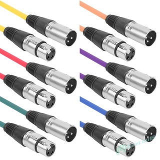 3m 3pin xlr macho a xlr hembra cable de micrófono de audio mezclador adaptador de cable de alambre