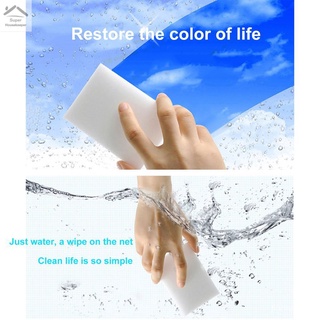 YL🔥Bienes de spot🔥100pcs blanco multifuncional esponja mágica borrador limpiador 100 x 60 x 20 mm【Spot marchandises】