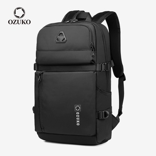 [en Stock] OZUKO Multi compartimento impermeable Oxford viaje mochila escolar de peso ligero estudiante portátil mochila (15.6")
