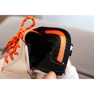 Tamaño 21-30 niños Vintage zapatos Unisex estilo suave suelas antideslizante Martin botas (8)