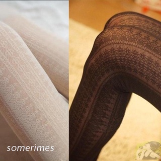Time medias Lolita con estampado de encaje/medias suaves/medias verticales/calcetines huecos