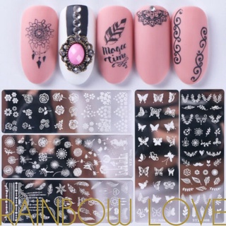 Nail Stamping Plates Lace Flower Animal Pattern Nail Art / Nail Art Stamping Kits /Image Plate Stencil Nails Manicure Tool