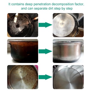 30ml olla de cocina limpiador de suciedad eliminado carbonizado de acero inoxidable wok olla manchas limpieza tebers