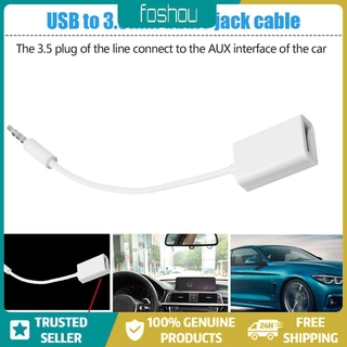 Cable convertidor de Audio AUX Macho a 3.5mm a USB 2.0 hembra cable convertidor de coche