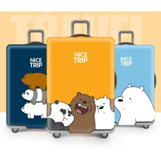Cartoon We Bare Bears Trolley Protector de equipaje caso bolsa de viaje a prueba de polvo cubierta (3)