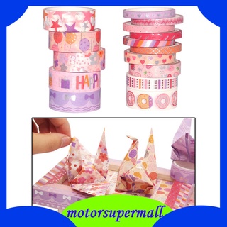 [motormall] 15 rollos De cinta Washi con brillantina/cintas Decorativas Para decoración Diy