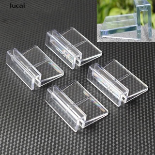 4 piezas de 6/8 mm acuario tanque de plástico transparente Clips cubierta de vidrio fuertes soportes {bigsale}