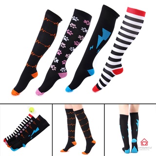 Women's Compression Socks Elastic Comfortable Stockings Breathable Quick Dry Nylon Stocks for Sports Running Yoga