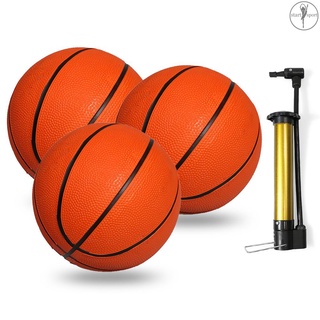 3 pzas mini baloncesto para niños tamaño 1 baloncesto con bomba de inflación (1)