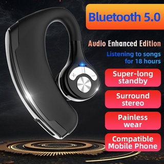 Cyfully V18 auriculares inalámbricos compatibles con Bluetooth nuevos auriculares manos libres Bluetooth compatible con Bluetooth auriculares auriculares con micrófono Muti-control auricular V 5.0