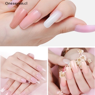 【Oneseven】 7PCS Poly Extension Nail Gel Kit All For Manicure Set Fast Building Gel Polish 【CL】 (3)