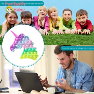 Fbaby_silicone Push Bubble Horse arco iris Color sensorial juguetes autismo alivio del estrés (2)