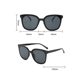 Gafas de sol suaves de marca coreana para hombre y mujer, lentes de sol con protección UV400 de acetato cuadrado (6)
