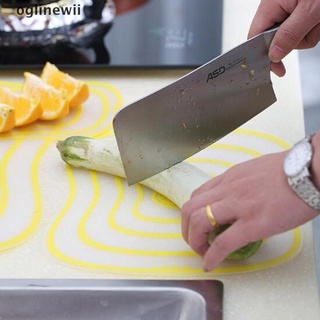 Oglinewii Thin Flexible Fruit Vegetable Meat Cutting Chopping Board Mat Pad Kitchen Tool CL