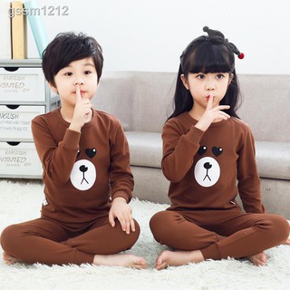♨ pijamas niños de manga larga pijamas conjunto de algodón Baju Tidur Budak niño pijamas (8)
