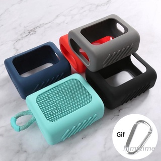INM Dust-proof Silicone Case Protective Cover Shell Anti-fall Speaker Case for-JBL GO 3 GO3 Bluetooth-compatible Speaker