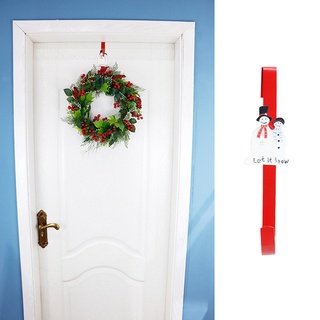 necessaryf santa claus rojo pintado ganchos de pared frontal de la puerta guirnalda percha decoración de navidad (3)