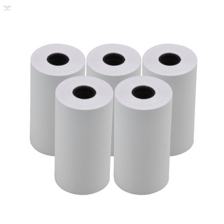 Listo en stock 5pcs blanco blanco rollo de papel térmico 57x30mm/2.17x1.18in foto recibo Memo impresión Compatible con impresora de bolsillo impresora de fotos instantánea