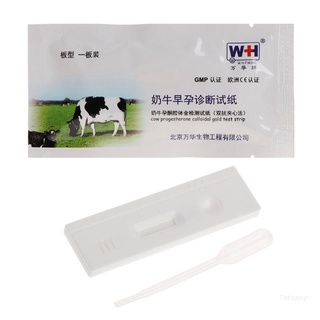 Top vaca embarazo prueba tira de orina Midstream Kit Animal embarazo temprano probadores de diagnóstico para granja
