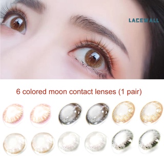 lacewall 2 pzs lentes de contacto cosméticos unisex 0 grados 6 colores/cosméticos/cosméticos/cosméticos para cosplay