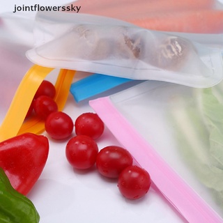 jfcl silicona bolsa de alimentos esmerilado peva silicona preservación de alimentos bolsa congelador bolsa cielo