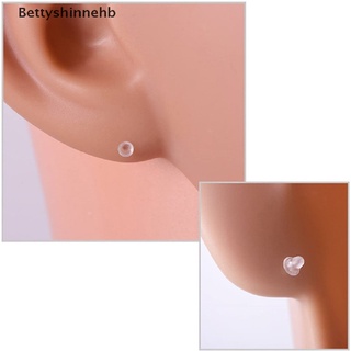 Bhb> 100PCS Plastic Earring Posts and Backs Clear Ear Pins and Backs Earnuts Earring well