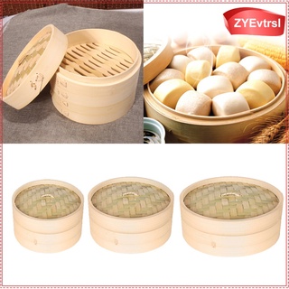 6\\\" cocina de bambú vaporizador cesta cocina para cocinar arroz bola de masa bocadillos (7)