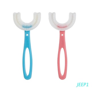 jeep en forma de u cepillo de dientes infantil manual de silicona bebé yoothbrushing artefacto cuidado oral