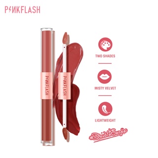 PINKFLASH DoubleSense 2 En 1 Tinte Líquido De Terciopelo Ligero De Alto Pigmento Duradero