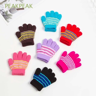 Peakpeak guantes de dedo suaves a prueba de viento/deportes al aire libre/calzados para niños