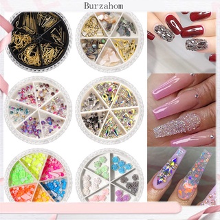 bur_6 rejillas/set remache mariposa calcomanías diy uñas arte lentejuelas manicura decoración (1)
