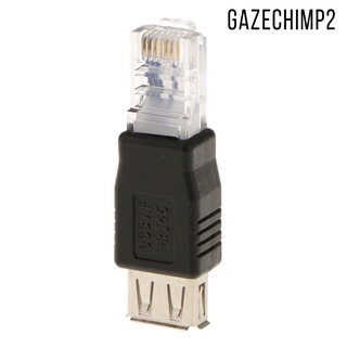 [gazechimp2] Conector De red Ethernet Lan Rj45 Macho a Usb2.0 hembra 10/100 M