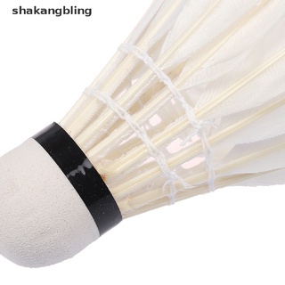 shkas 12 unids/lote plumas de pato de bádminton bola de bádminton volante accesorios deportivos bling (6)
