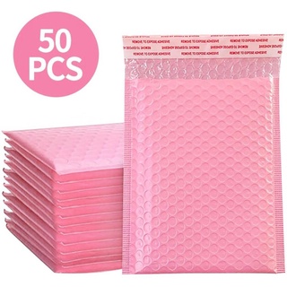 50pcs bubble mailers rosa poly bubble mailer self seal acolchado sobres bolsas
