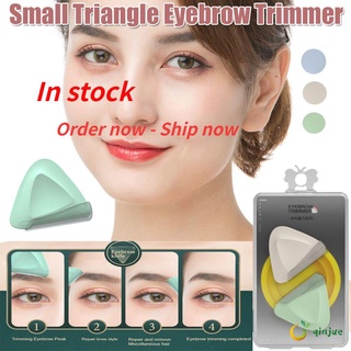 Qinjue nuevo Trimmer de cejas multifunción recorte Protable pequeño triángulo Manual|Blade Safe - cuchillo de afeitar