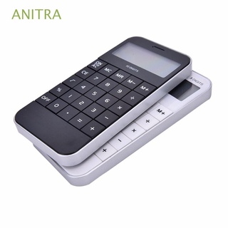 ANITRA School Digit Calculator Fashion White Electronic Office Mini Pocket Student Cheap Display Black/Multicolor