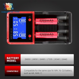 Cargador De batería Digital hxy-H2 Para pantalla 26650/18650/18490/17335/16340/10440