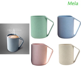 Tazas De Café De Mela 4 colores 1 paquete tazas De fiesta tazas con mangos De paja De Trigo tazas De agua Café jugo De leche té y taza De Café
