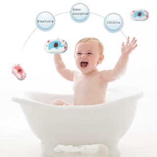cepillo de algodón para baño, esponja de baño, artículos de tocador para recién nacidos