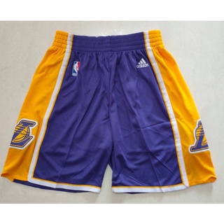 [3 Colores] Pantalones Cortos Los Angeles Lakers Púrpura L Baloncesto shorts
