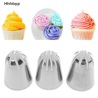 Hyp> 3pcs Large Russian Icing Piping Tips Set Cream Nozzles DIY Dessert Pastry Tips well