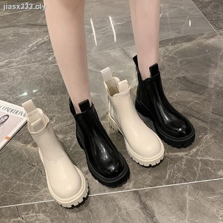 ✶Kasut tabung asap Martin boots musim panas wanita nipis bernafas 2021 kasut musim bunga dan musim luruh baru kasut tunggal yang tebal tebal